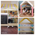 kids' playhouse transforms into a restaurant, cozy hangout, or artistic exhibit, inspiring hours of imaginative play and creativity.