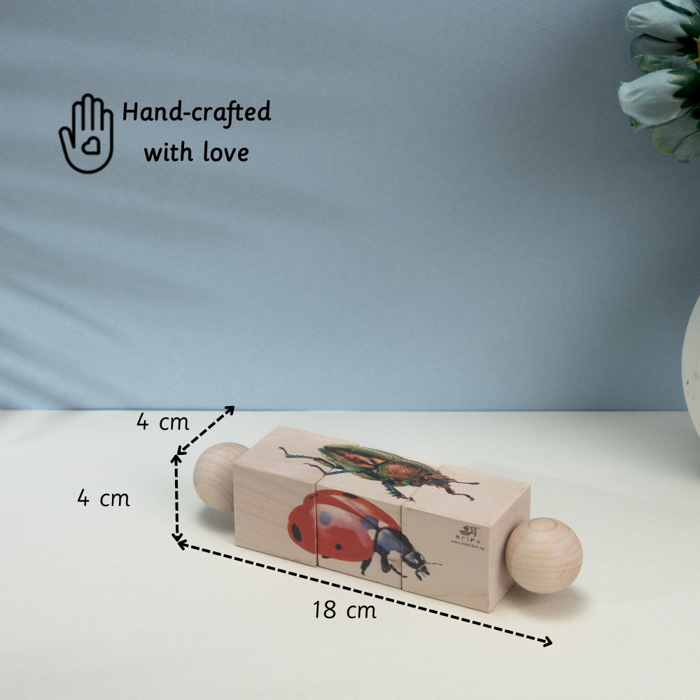 Rotating Puzzle - Insects perfectly made for small babies hands