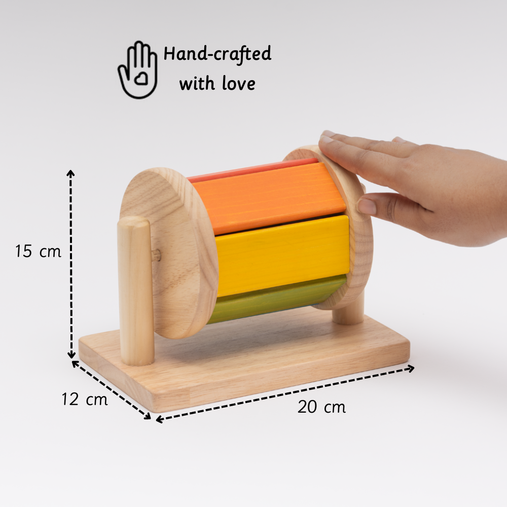 Spinning Drum is perfectly handmade for small kids