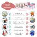  the Ariro Toddler Workstation is eco-friendly, durable, parent-independent, and adjustable—crafted to grow with your child and simplify their space