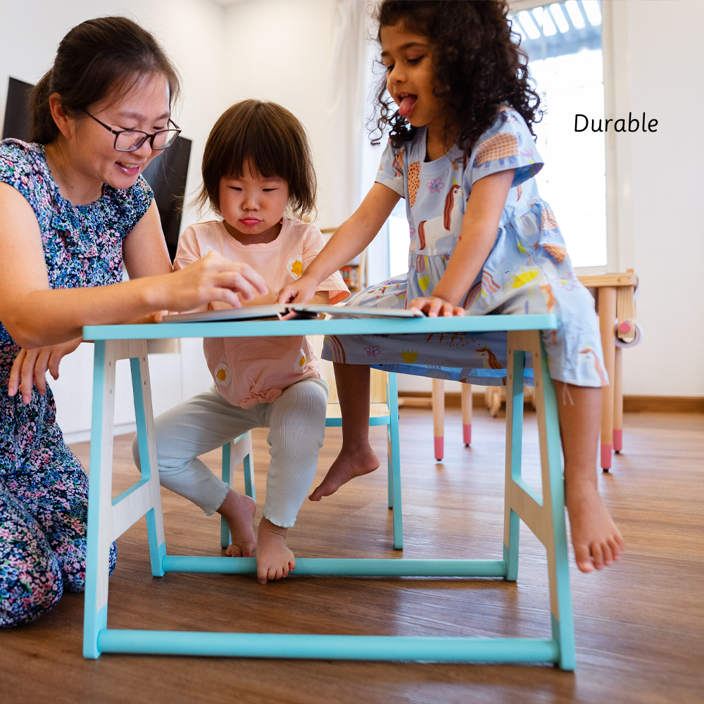 Toddler Workstation is durable .Compact, lightweight, and easy to store