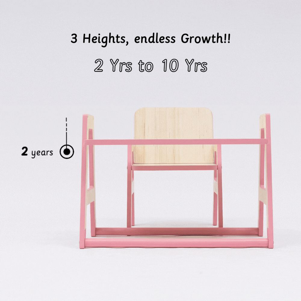 This adjustable toddler workstation grows with your child, featuring 3 height settings to support ages 2 to 10 for years of creative play and learning