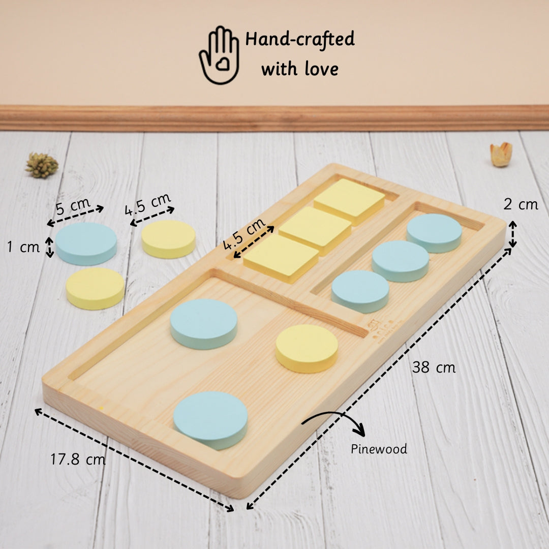 Tray Sorter is perfectly hand made for small babies hands