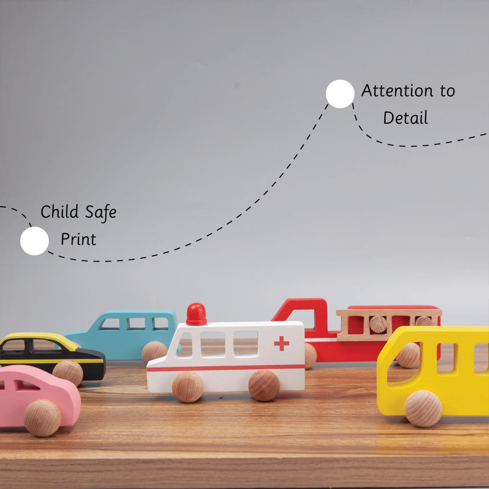 Wooden Fire Engine is designed by paying attention to details 
