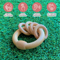 Encouraging sensory development, this wooden rattle boosts grip strength, hand-eye coordination, and auditory and tactile exploration.