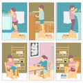 Convertible wooden stool for kids—use it as a step stool for brushing teeth or helping in the kitchen, and as a chair for reading, eating, or activities.