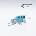 This hand-crafted wooden jeep is thoughtfully designed with smooth edges, child-safe materials, and the perfect size for little hands 