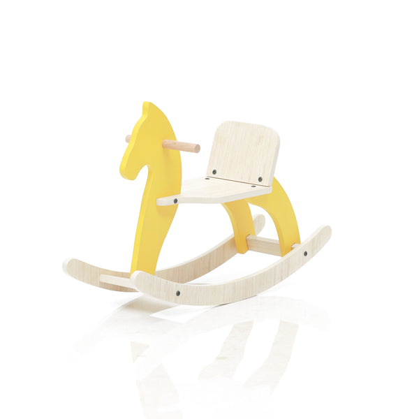 Traditional Rocking Horse - Yellow