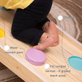 Ariro's Pikler Triangle is made up of FSC-certified German A-graded beech wood, water-resistant paint, and child-safe design