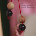 handcrafted wooden rattle and uniquely shaped teethers – designed for grasping, mouthing, and sensory play for babies aged 3 months and above
