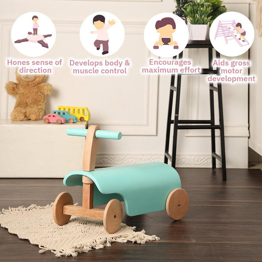 Push Scooter develops body ,muscle control , encourages maximum effort , aids gross motor development and sense of direction