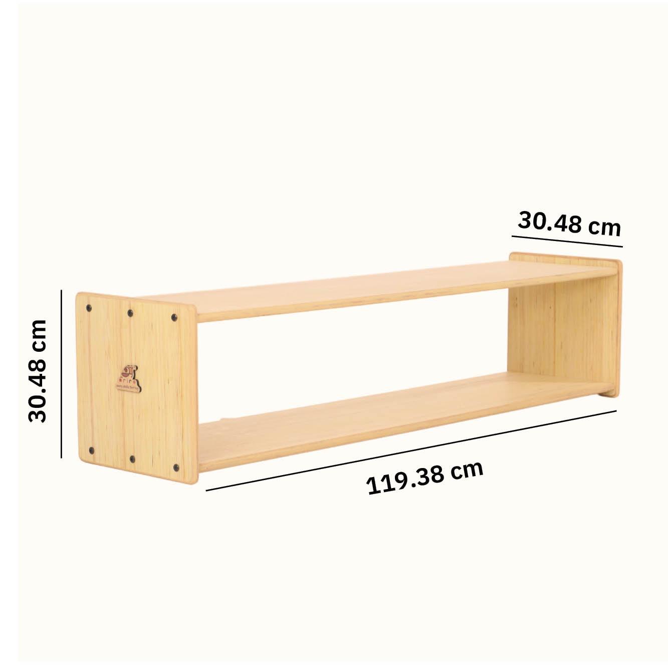 Montessori Toddler Low Shelf-Natural